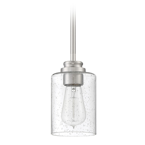 Bolden Brushed Polished Nickel Mini Pendant by Craftmade Lighting