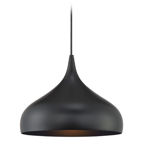 12-Inch Pendant in Matte Black by Meridian