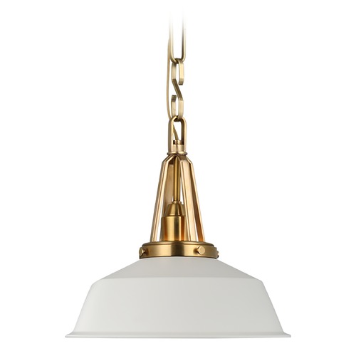 Chapman & Myers Layton 10-Inch Pendant in Brass by Visual Comfort Signature