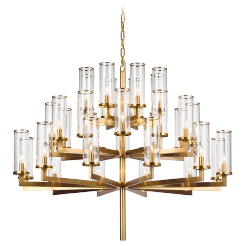 Kelly Wearstler Liaison Chandelier in Antique Brass by Visual Comfort Signature