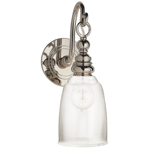 Visual Comfort Signature Collection E.F. Chapman Boston Loop Arm Sconce in Chrome by Visual Comfort Signature SL2934CHCG