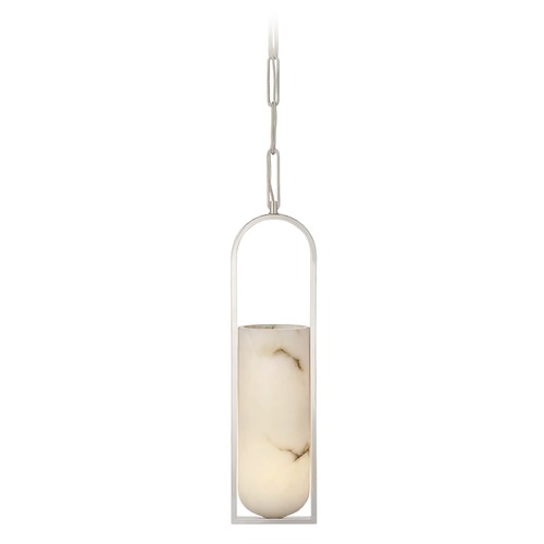 Visual Comfort Signature Collection Kelly Wearstler Melange Elongated Pendant in Nickel by Visual Comfort Signature KW5512PNALB