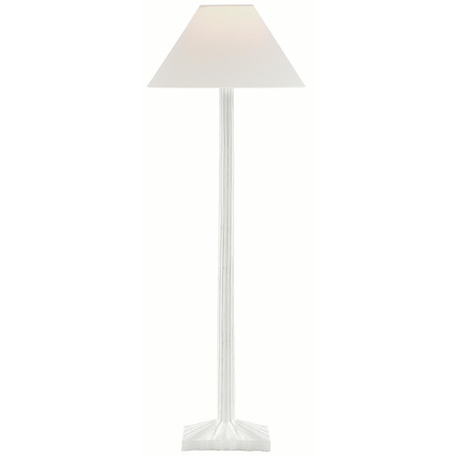 Strie Plaster White Buffet Lamp