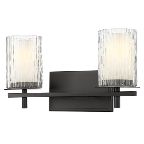 Z-Lite Z-Lite Grayson Matte Black Bathroom Light 1949-2V-MB