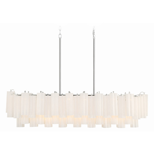 Crystorama Lighting Crystorama Lighting Addis Polished Chrome Island Light ADD-317-CH-WH