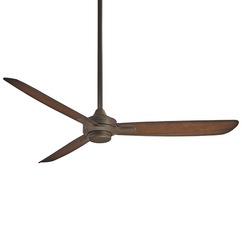 Rudolph Wet 60-Inch Outdoor Ceiling Fan in Bronze by Minka Aire