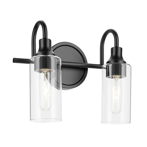 Kichler Lighting Kavi 2-Light Bath Light in Black by Kichler Lighting 55210BK