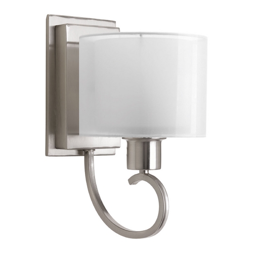 Progress Lighting Invite Sconce in Brushed Nickel by Progress Lighting P2041-09