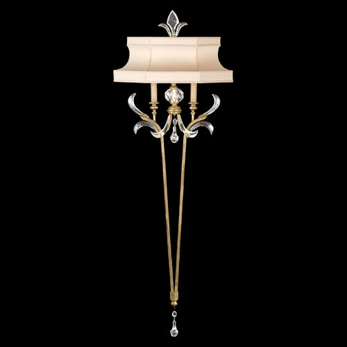 Fine Art Lamps Fine Art Lamps Beveled Arcs Gold Leaf Sconce 768450ST