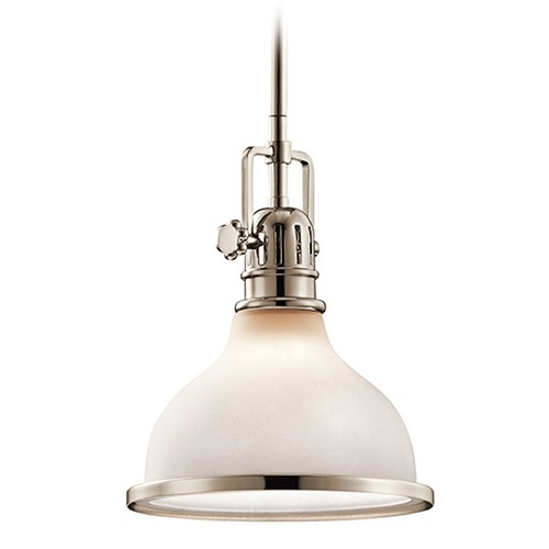 Hatteras Bay 8-Inch Pendant in Polished Nickel by Kichler Lighting