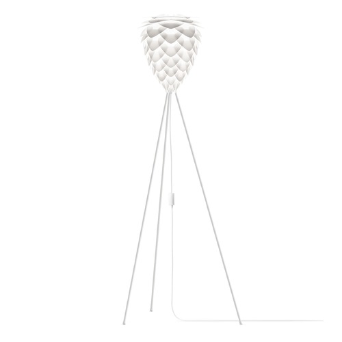 UMAGE UMAGE Matte White Floor Lamp with Abstract Shade 2019_4011