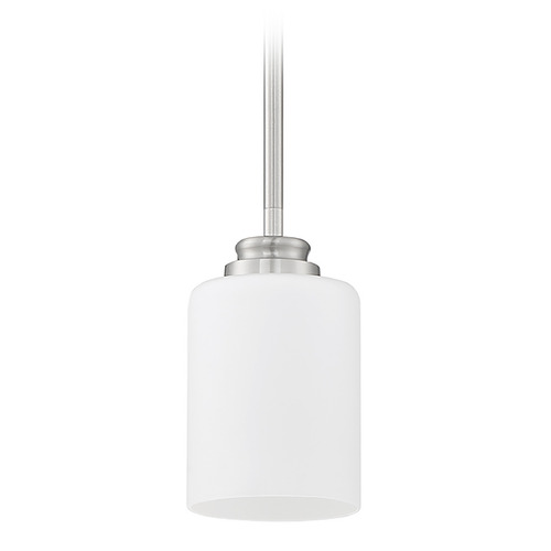 Bolden Brushed Polished Nickel Mini Pendant by Craftmade Lighting