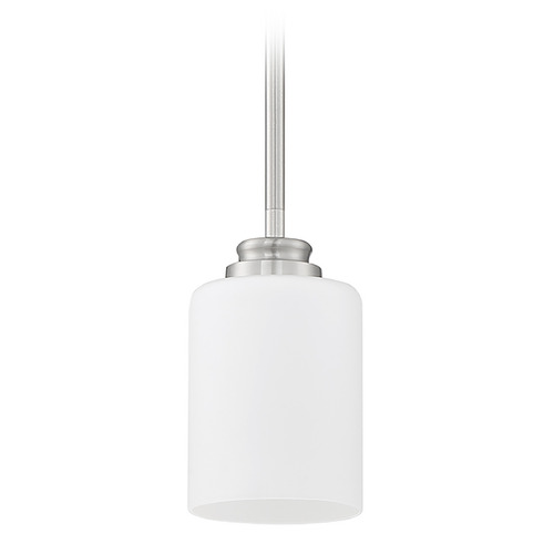 Craftmade Lighting Bolden Brushed Polished Nickel Mini Pendant by Craftmade Lighting 50591-BNK-WG