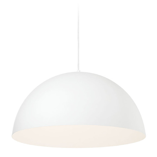 Laverton 24-Inch Dome Pendant in White by Eurofase Lighting