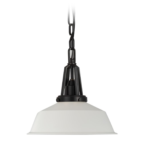 Chapman & Myers Layton 10-Inch Pendant in Bronze by Visual Comfort Signature