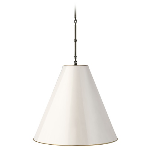 Thomas OBrien Goodman Pendant in Bronze by Visual Comfort Signature