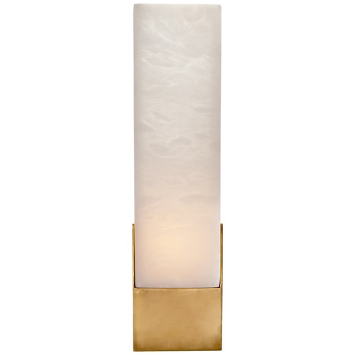 Visual Comfort Signature Collection Kelly Wearstler Covet Tall Box Bath Sconce in Brass by Visual Comfort Signature KW2112ABALB