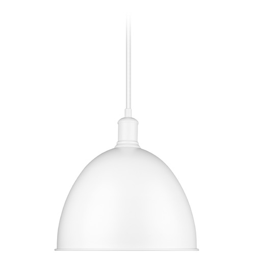 Z-Lite Sawyer Satin White Pendant by Z-Lite 4500P12-SW