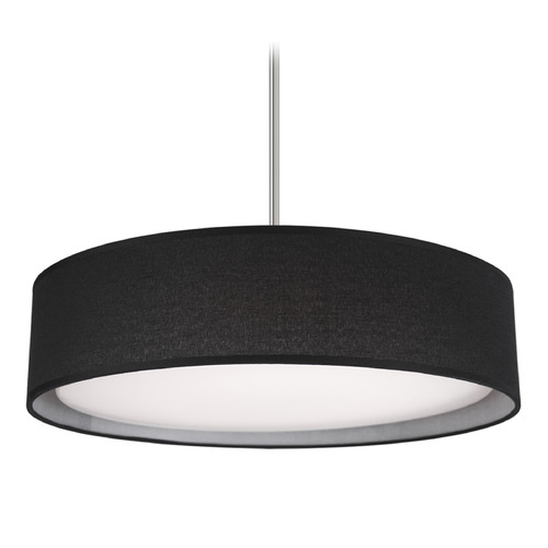 Kuzco Lighting Dalton Brushed Nickel LED Pendant Light with Drum Shade