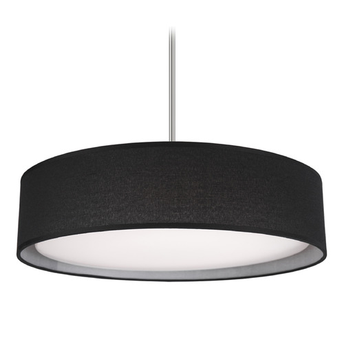 Kuzco Lighting Kuzco Lighting Dalton Brushed Nickel LED Pendant Light with Drum Shade PD7920-BK-5CCT