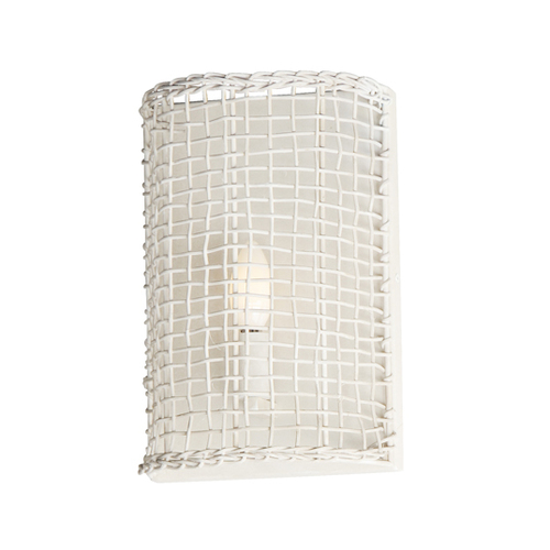 Cestino Wall Sconce in Weathered White by Maxim Lighting