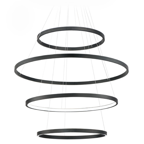 ET2 Lighting Et2 Groove 5cct Black LED Pendant Light E52729-BK