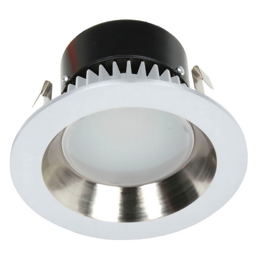 Recesso Lighting By Dolan Designs 4-Inch LED Module Satin Nickel / White LED Retrofit Module