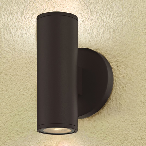 Design Classics Lighting Cylinder Outdoor Wall Light Up / Down Bronze 1770-BZ