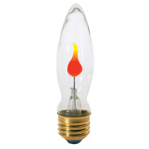 Satco Lighting Incandescent Flame Light Bulb Medium Base 120V by Satco S3660