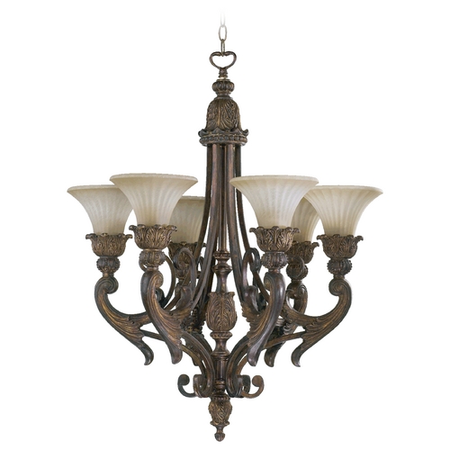 Madeleine Corsican Gold Chandelier by Quorum Lighting