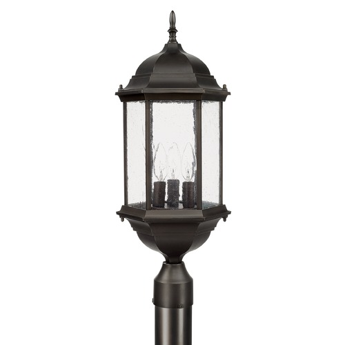 Main Street Outdoor Post Lantern in Old Bronze by Capital Lighting
