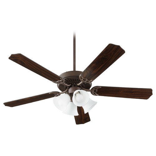 Quorum Lighting Capri Ix Oiled Bronze LED Ceiling Fan with Light by Quorum Lighting 7525-086