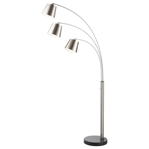 Quana Brushed Nickel Arc Lamp by Lite Source Lighting