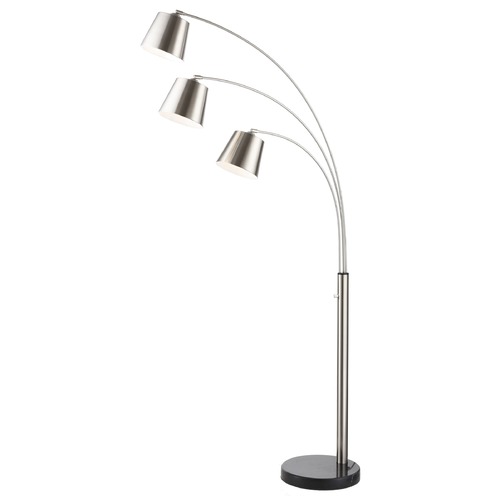 Lite Source Lighting Quana Brushed Nickel Arc Lamp by Lite Source Lighting LS-83033BN