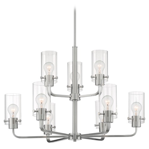 Sommerset Brushed Nickel Chandelier by Satco Lighting
