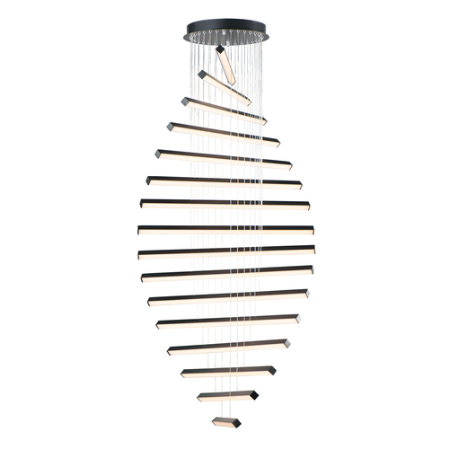 Hover 16-Light LED Pendant in Black by ET2 Lighting
