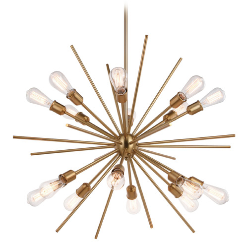 Vaxcel Lighting Estelle Natural Brass Pendant Light