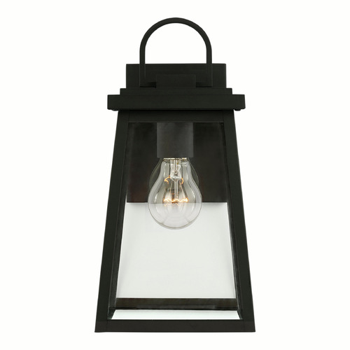 Visual Comfort Studio Collection Founders Black Outdoor Wall Light