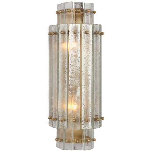 Visual Comfort Signature Collection Carrier & Company Cadence Sconce in Antique Brass by Visual Comfort Signature S2649HABAM