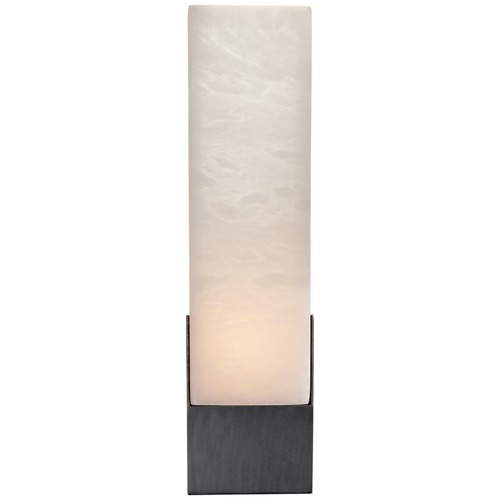 Visual Comfort Signature Collection Kelly Wearstler Covet Tall Box Bath Sconce in Bronze by Visual Comfort Signature KW2112BZALB