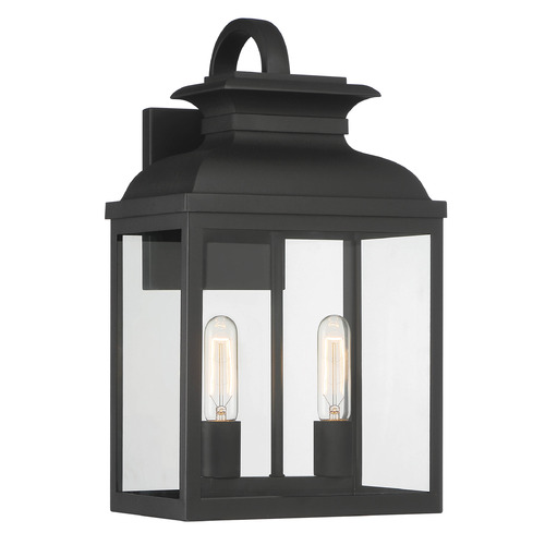 Designers Fountain Milton Black Outdoor Wall Light