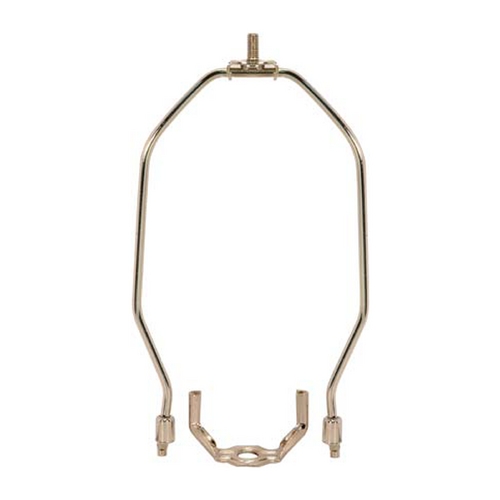 Heavy Duty Harp for Table and Floor Lamps - 8-Inch in Nickel by Satco Lighting