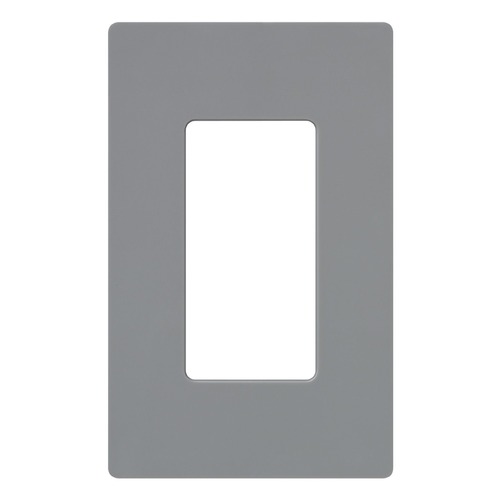 Designer Style 1-Gang Gloss Wall Plate in Gray