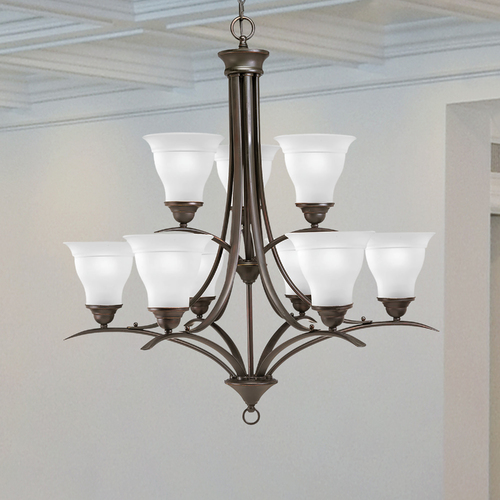 Trinity 30-Inch Chandelier in Antique Bronze by Progress Lighting