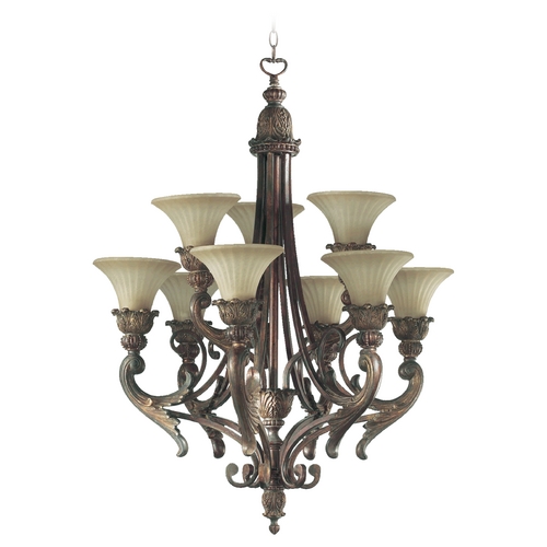 Madeleine Corsican Gold Chandelier by Quorum Lighting