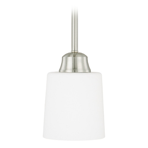 HomePlace by Capital Lighting Hayden 5-Inch Mini Pendant in Brushed Nickel by HomePlace by Capital Lighting 315311BN-339