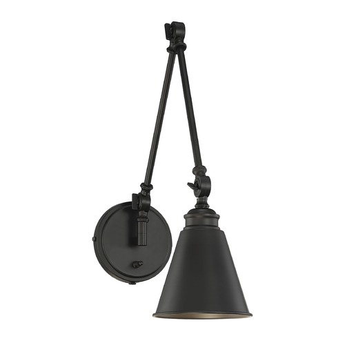 Savoy House Morland Matte Black Wall Sconce by Savoy House 9-961CP-1-89