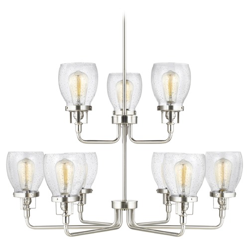Belton Brushed Nickel Chandelier by Generation Lighting