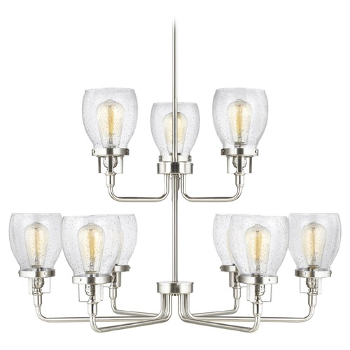 Generation Lighting Belton Brushed Nickel Chandelier by Generation Lighting 3214509-962