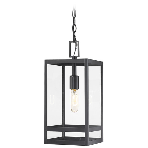 Z-Lite Nuri Black Outdoor Hanging Light by Z-Lite 596CHM-BK